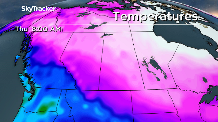 Arctic air sticks around central Saskatchewan for the rest of the week.