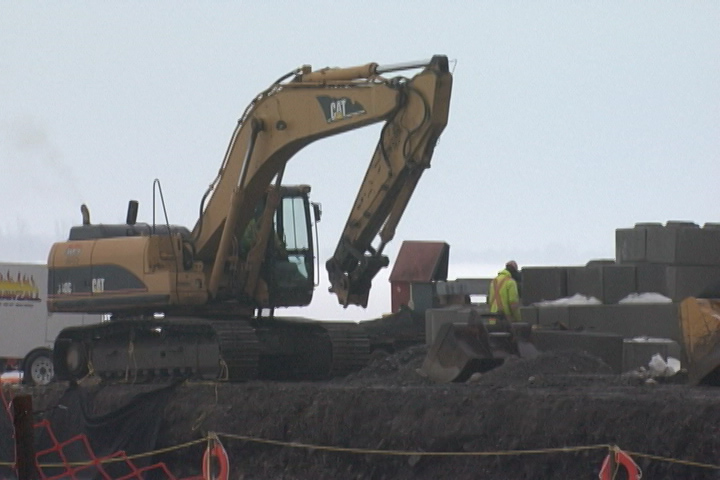 Construction crews are busy working through the winter trying to make up for lost time.
