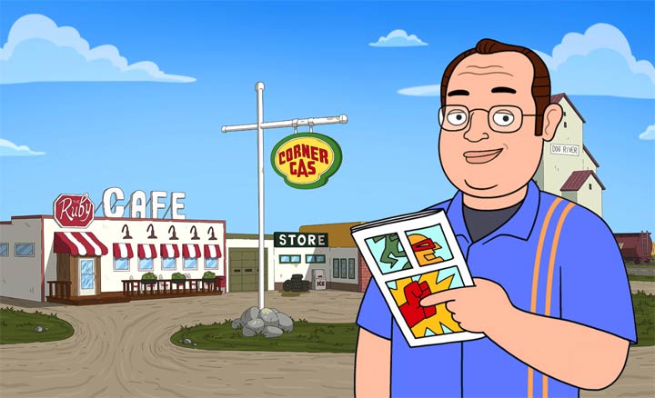 Brent Butt says the animated “Corner Gas” series will include the same types of fantasy sequences that were in the live-action version, only ramped up.