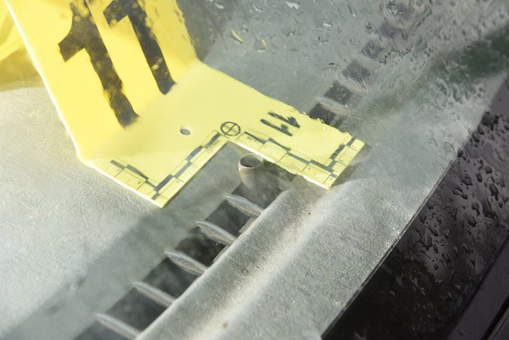 Casing with bulge entered as evidence at the Gerald Stanley murder trial.