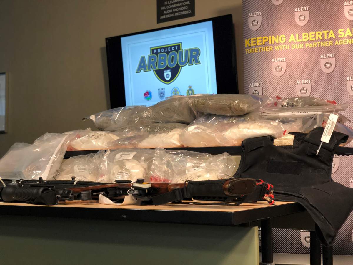 ALERT\’s Project Arbour seized weapons and drugs.