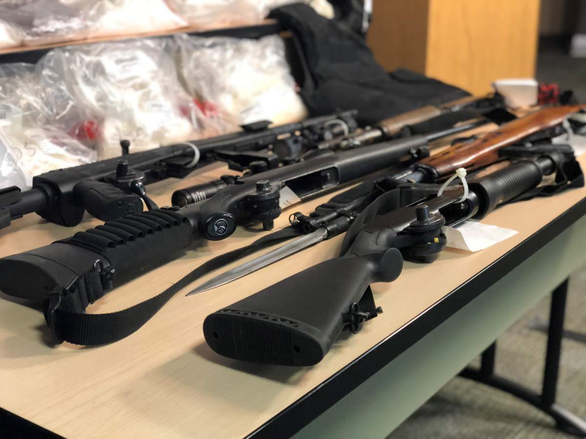 Project Arbour seized weapons and drugs.