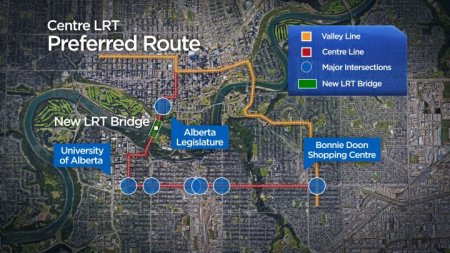 Proposed Centre LRT plan shows low-floor route with new bridge beside ...