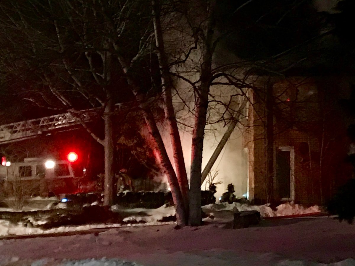Hamilton firefighters arrived at the house on Chancery Drive in Ancaster and found a well-involved fire in the basement.