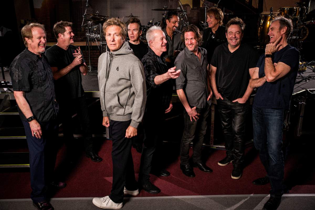 Neil Donell, pictured at far right, is the newest member of Chicago.