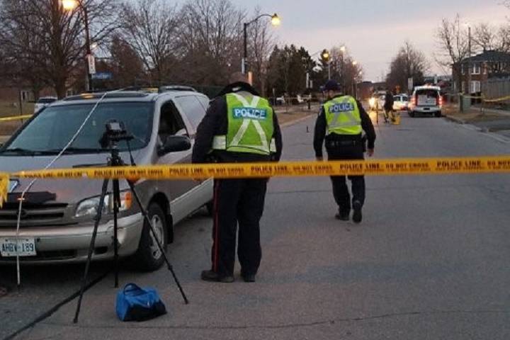 The scene where an 11-year-old boy was struck and killed Tuesday in Scarborough.