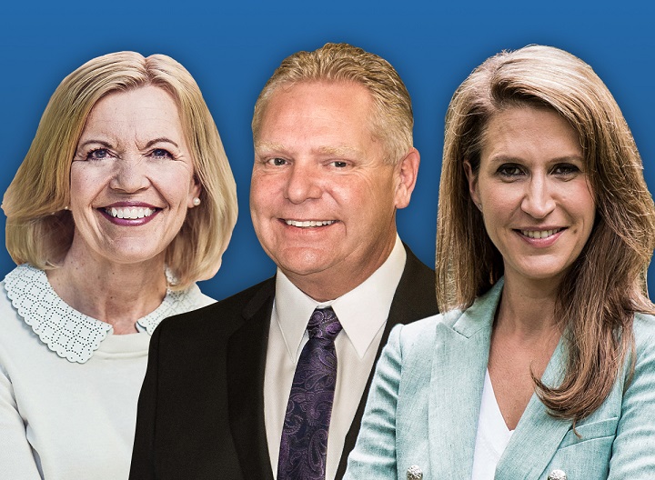 Christine Elliott, Doug Ford and Caroline Mulroney (left to right) are currently in the race to lead the Ontario Progressive Conservative Party.