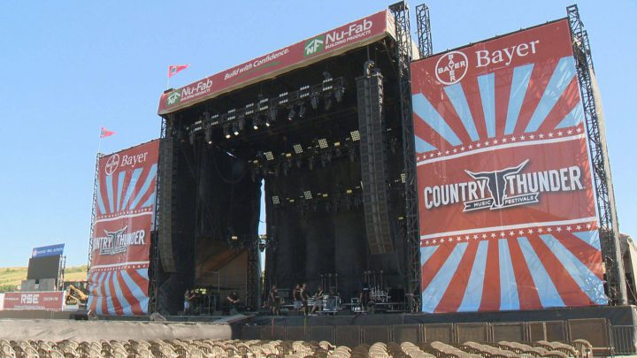 Country Thunder Music Festival is taking place from July 12 to 15.