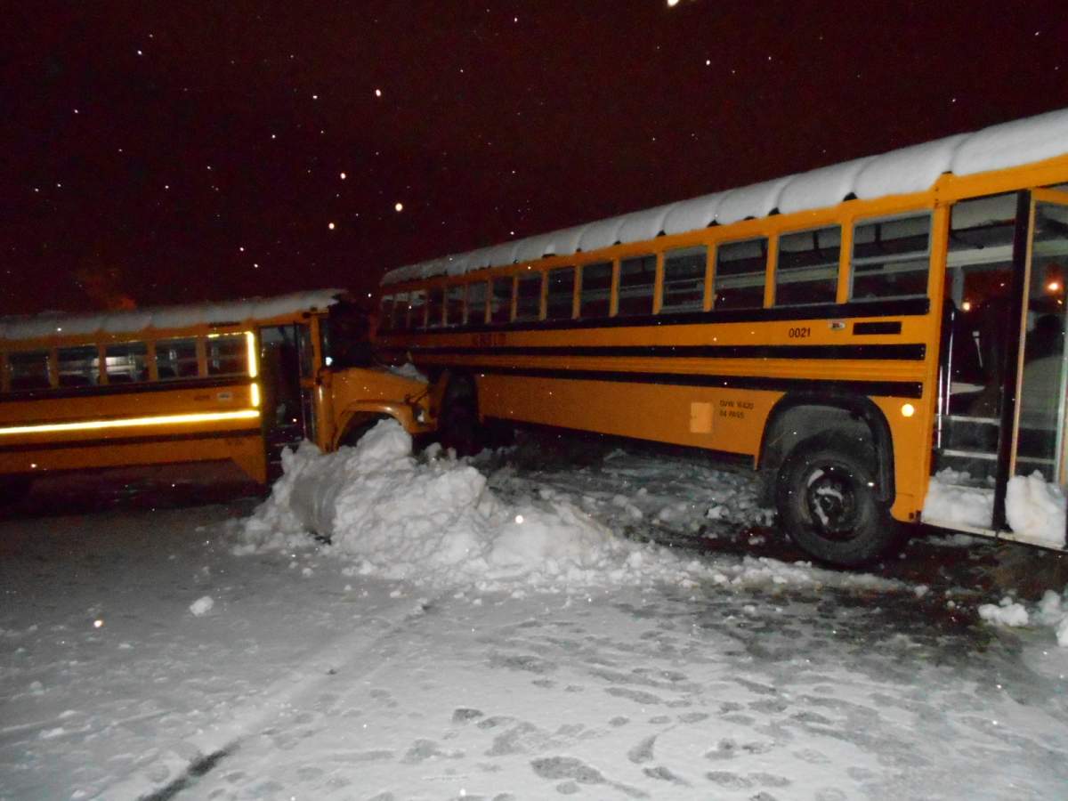 Charges pending after two school buses rammed into each other in Kelowna - image