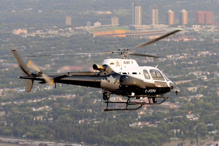 The Edmonton Police Service's new Air 1 helicopter. It was unveiled to the public on Friday, Feb. 23, 2018.
