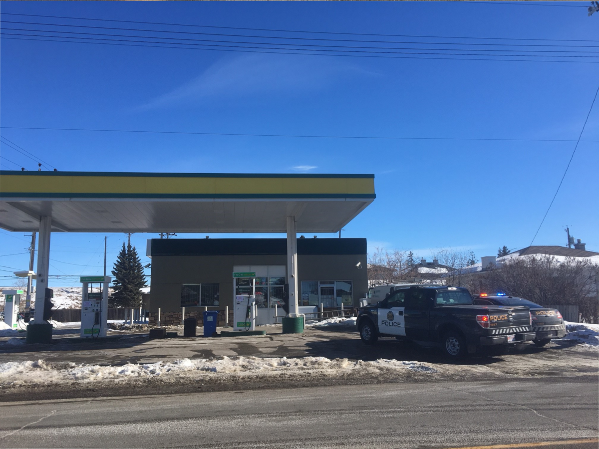 Occupation Health and Safety (OHS) have been called to investigate after a man was injured falling from a ladder at a Fas Gas in Calgary on Feb. 26, 2018.