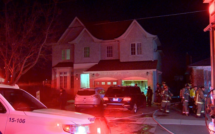 One person is dead following a house fire in Etobicoke on Feb. 22, 2018.