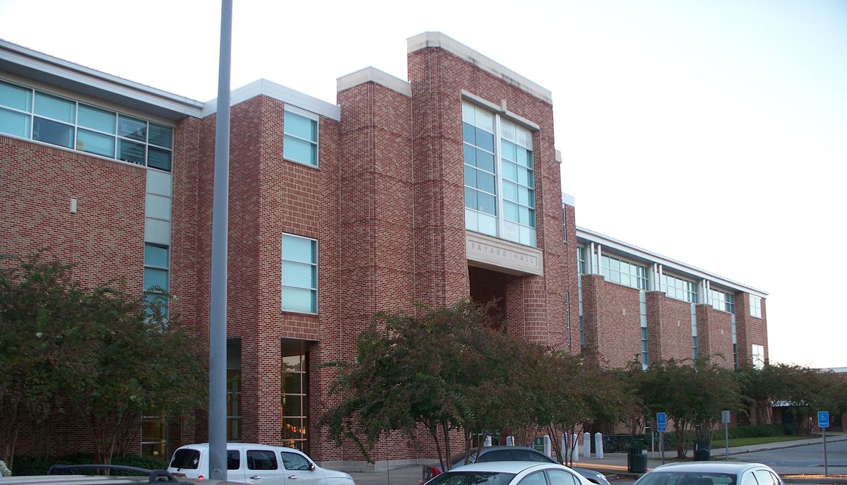 Fayard Hall on the campus of Southeastern Louisiana University, viewed from the southeast.