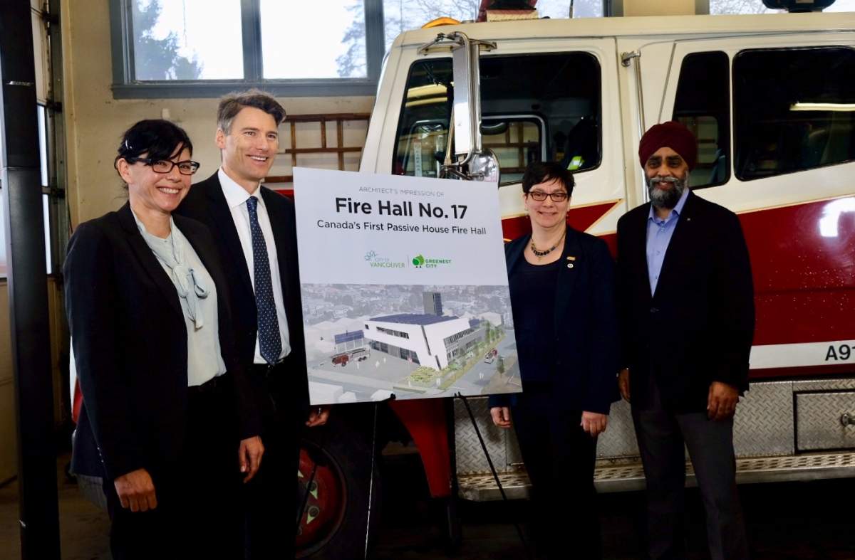 The city says the new fire hall will be the first "Passive House" fire hall in Canada. 
