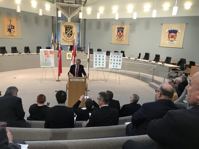 Regional Chair Gary Carr has announced that Halton municipalities are launching a court challenge to confirm their jurisdictional role in the proposed Milton truck-rail project.