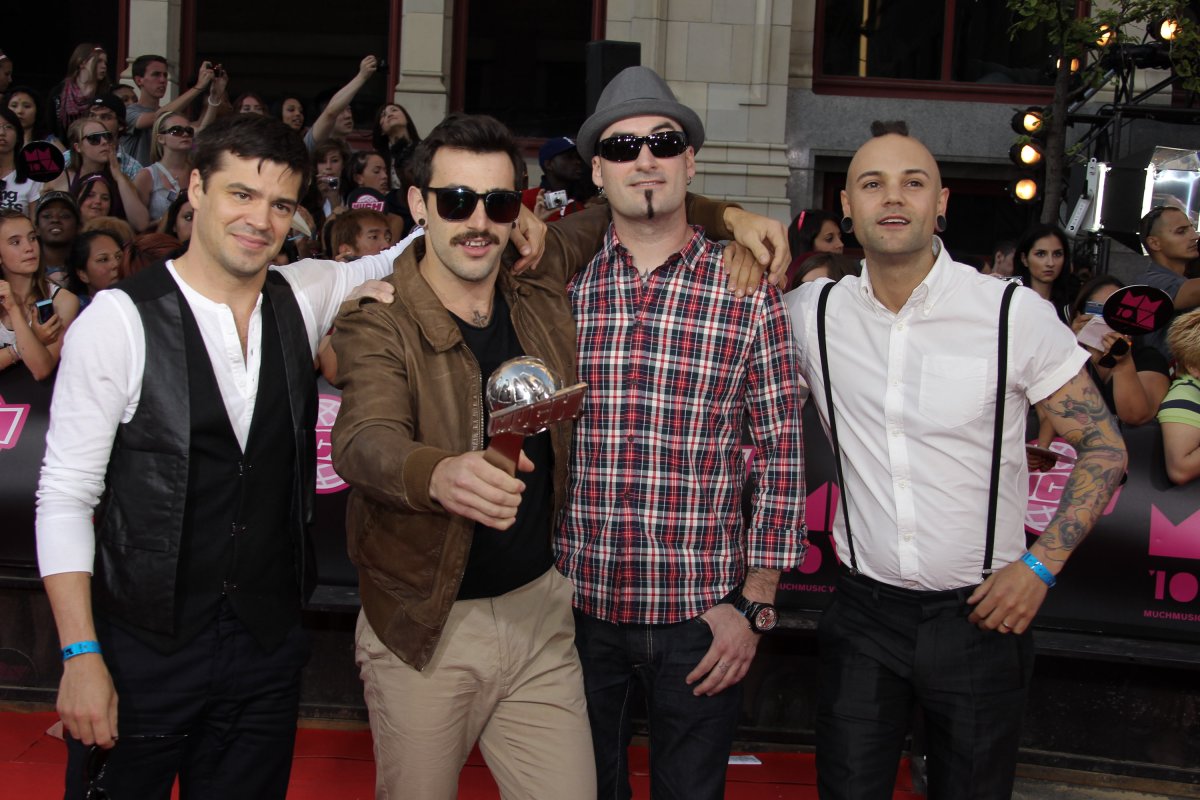 Hedley arrive on the red carpet of the 21st Annual MuchMusic Video Awards at the MuchMusic HQ on June 20, 2010 in Toronto, Canada. 