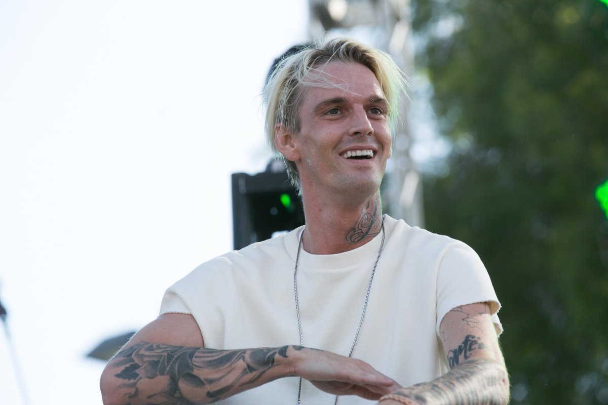 Aaron Carter attends the LA Pride Music Festival And Parade 2017 on June 10, 2017 in West Hollywood, California. 