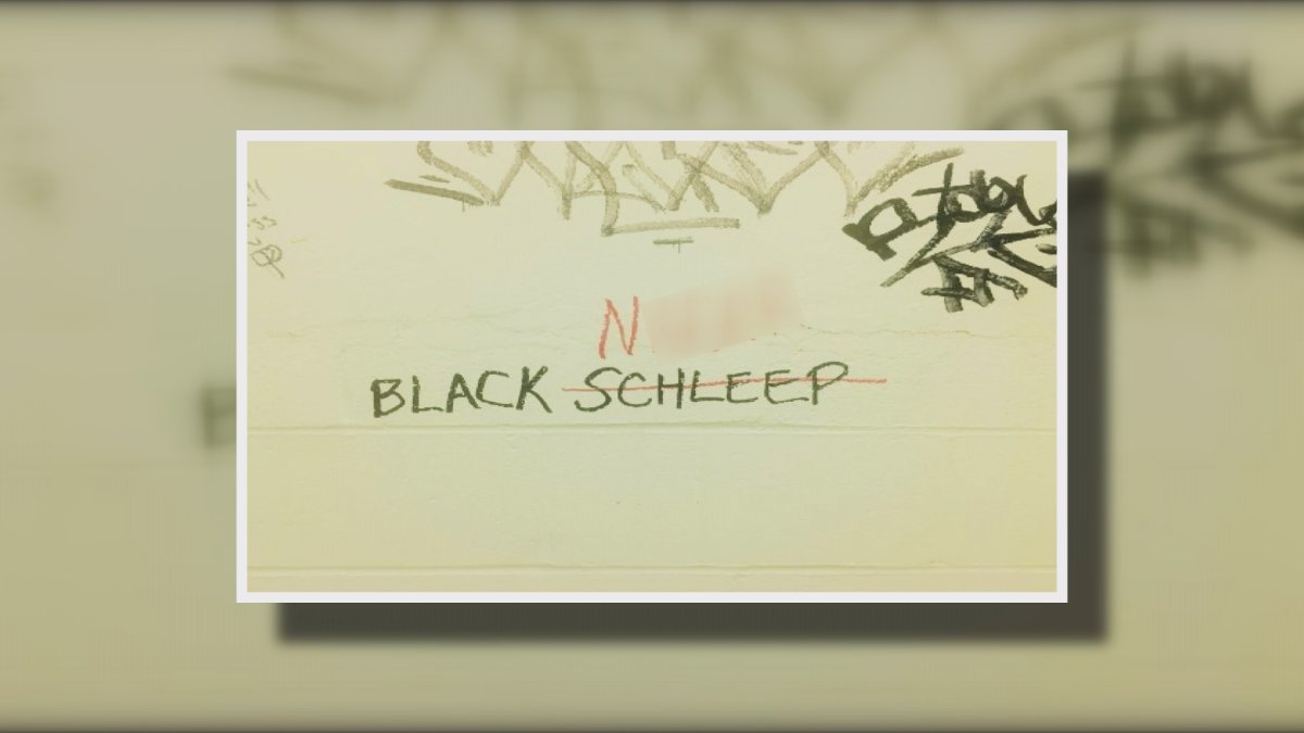 Racist graffiti was found at Dalhousie University on  Thursday, Feb. 22, 2018.