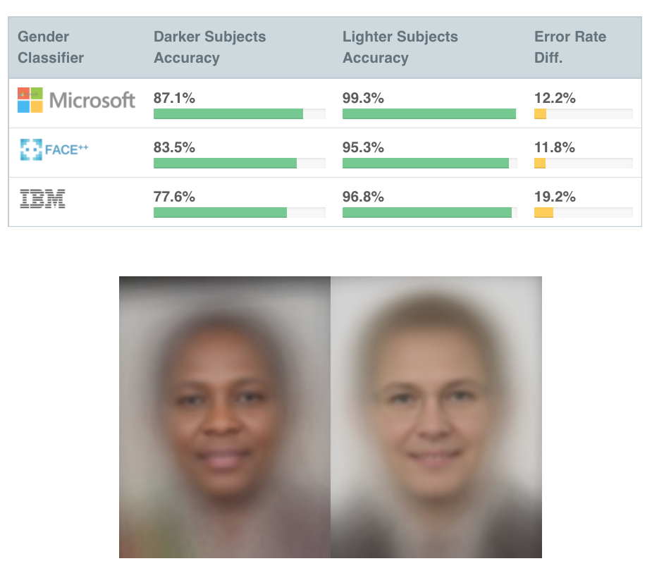 Gender Shades Project – M.I.T. Lab.