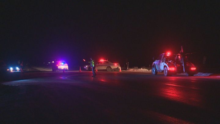 An 80-year-old man was critically injured after being involved in a head-on crash on Highway 14 Wednesday night, according to Strathcona County RCMP.