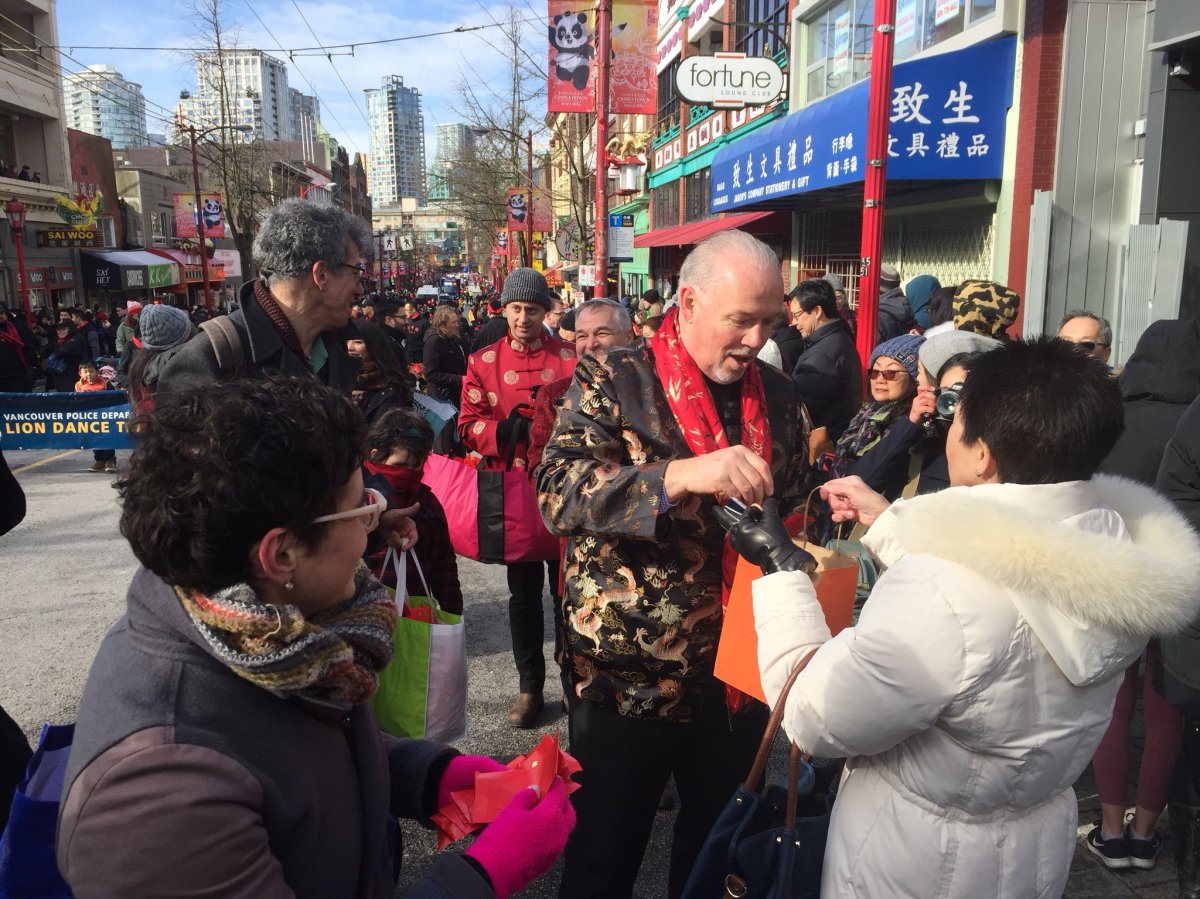 Speaking at Vancouver's Chinese New Year parade on Sunday, B.C. Premier John Horgan said his province is entitled to challenge the NEB ruling.