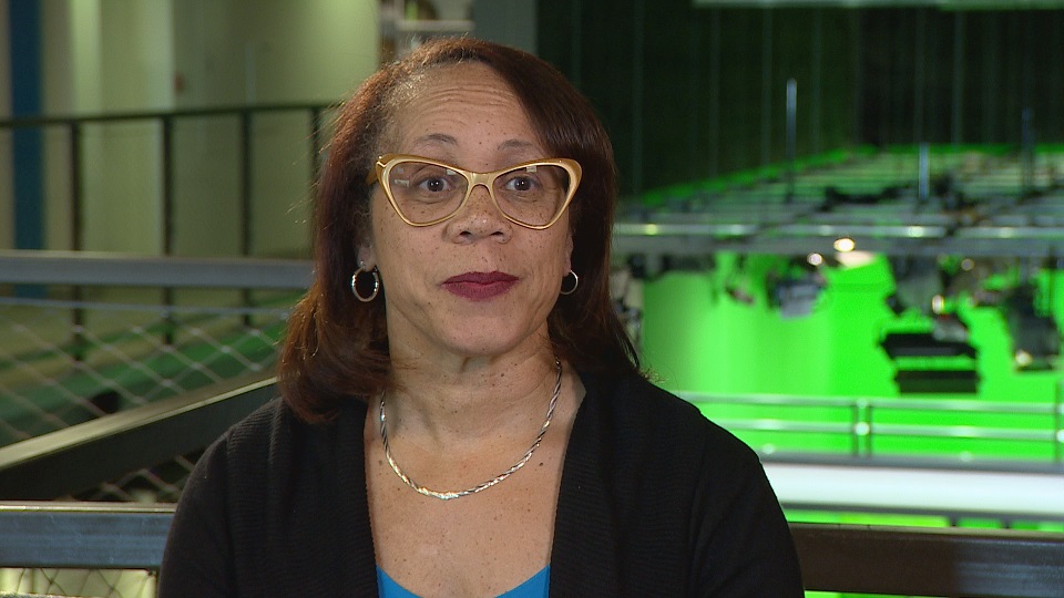 Karen Hudson, president of Nova Scotia's Black Educators Association, speaks with Global News on Feb. 13, 2018.