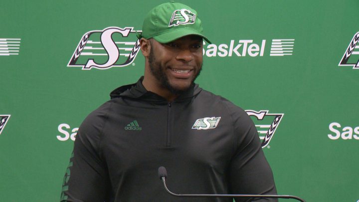 Charleston Hughes is over the whirlwind that was his becoming a Saskatchewan Roughrider.
