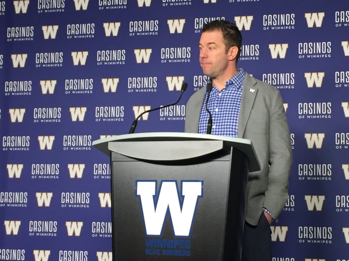 Blue Bombers GM Kyle Walters addressed the media Thursday, Feb. 15.