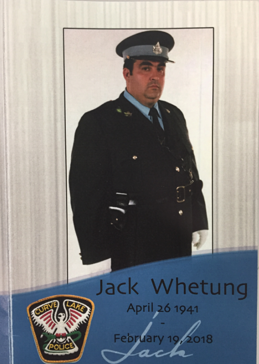 Jack Whetung was the first Indigenous police officer posted on his home reserve of Curve Lake First Nations.