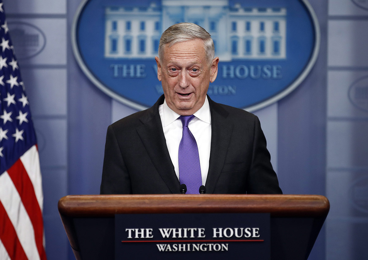 Jim Mattis, speaking to reporters Tuesday while travelling in Europe,
was adamant he knew of no Russian contractors killed in the
fighting.