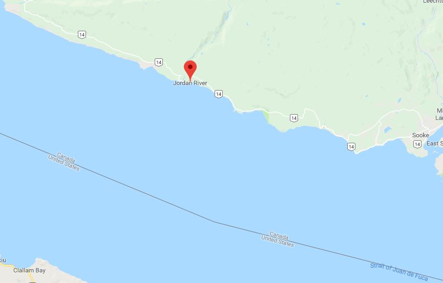 On Dec. 7, 2017, a man walking his dog found the leg and foot near the Jordan River on Vancouver Island. 
