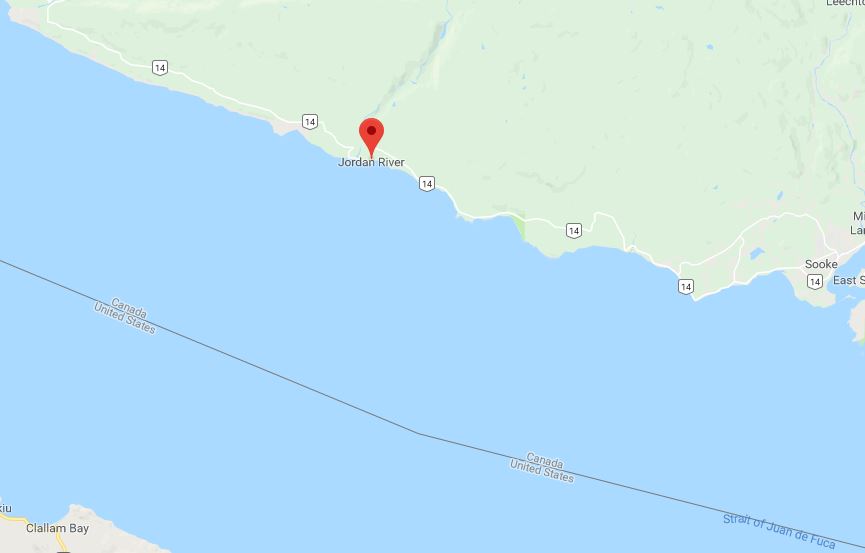 On Dec. 7, 2017, a man walking his dog found the leg and foot near the Jordan River on Vancouver Island. 
