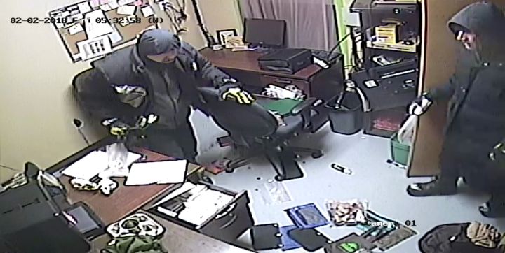 Morinville RCMP are looking for three men after a break-in at Jurassic Forest near Gibbons, Alta. on Friday, Feb. 2, 2018.