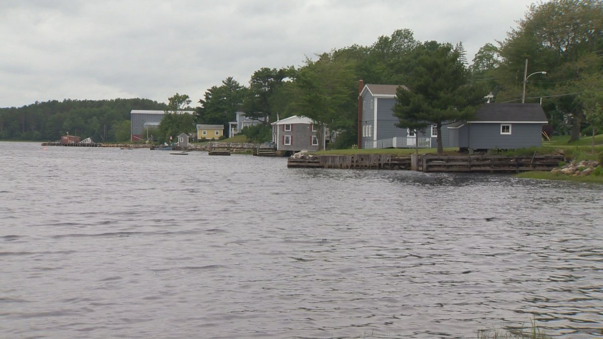 A broken pipe is allowing raw sewage to enter the LaHave River, seen here in this June 2017 photo.