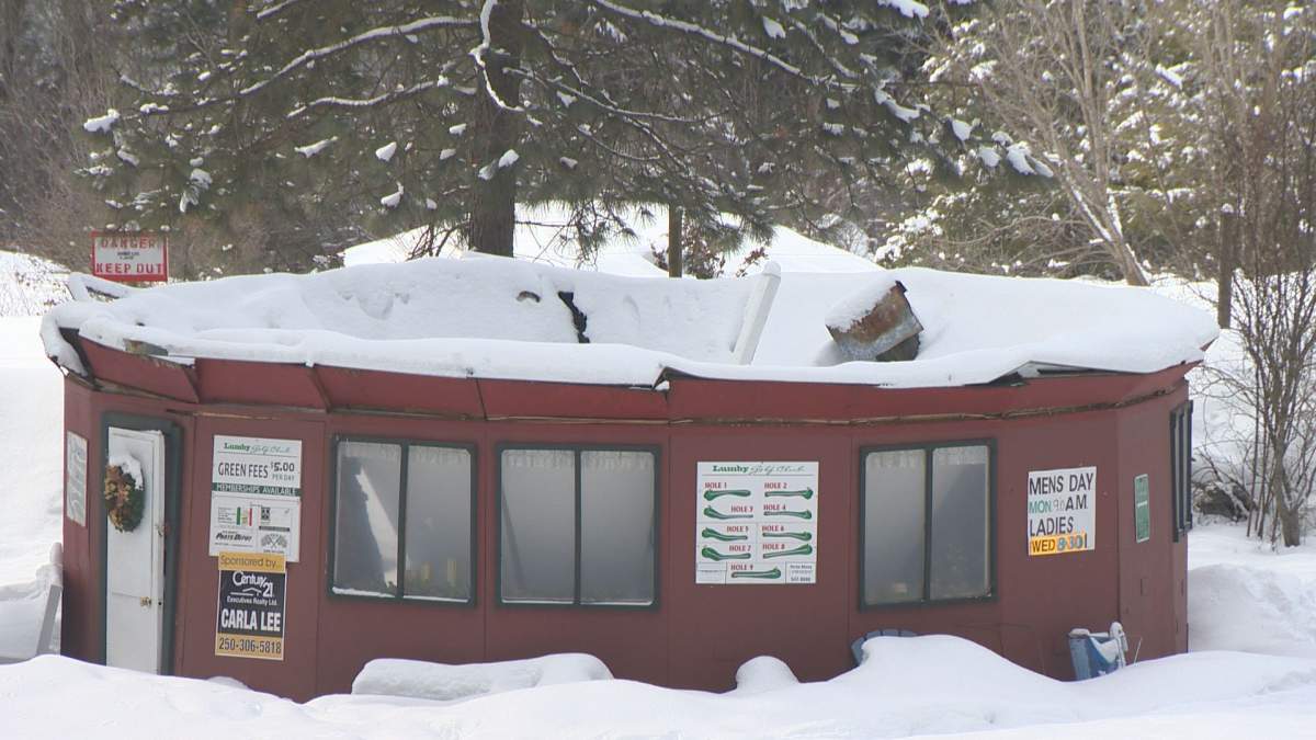 The Lumby Golf Course is raising money to rebuild after the roof of their clubhouse collapsed under the weight of accumulated snow. 