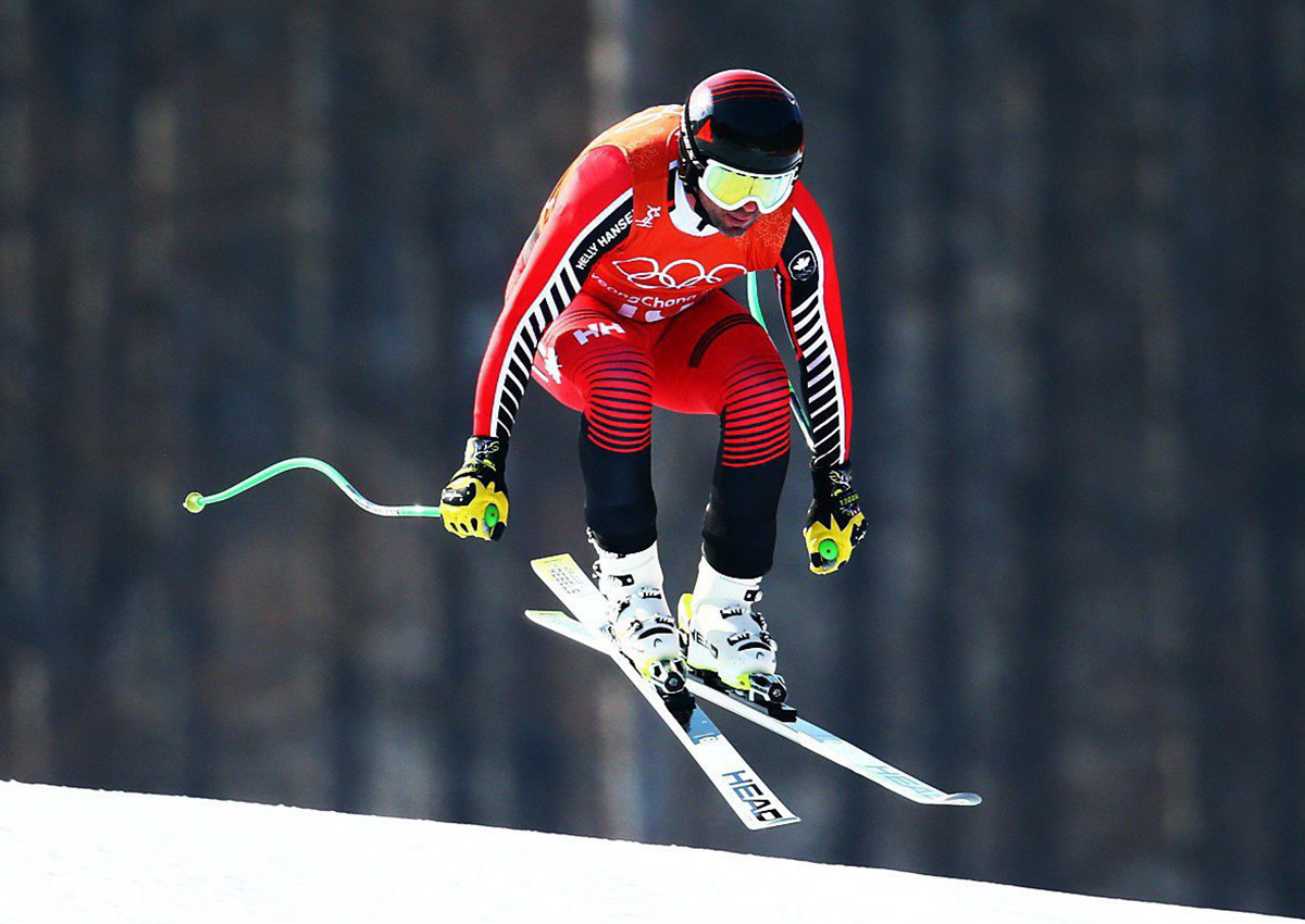 Canada’s Manuel Osborne-Paradis takes part in the Men’s Alpine Skiing Downhill 1st training session during the Pyeonchang Winter Olympics at Jeongseon Alpine Centre in Pyeongchang, South Korea, Wednesday, February 8, 2018.