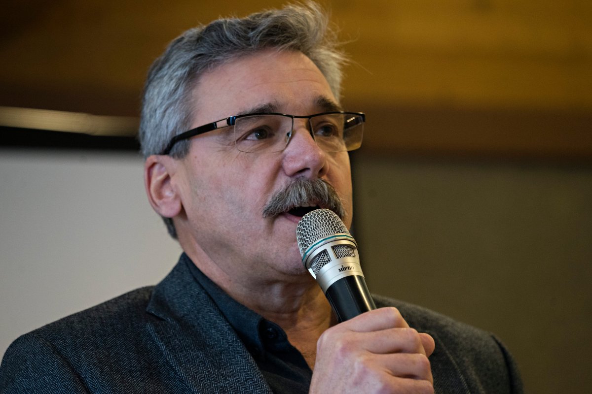 Mike Morris, BC Liberal MLA, Prince George-Mackenzie speaks during a LNG  town hall in Kitimat, BC, January 27, 2018. 