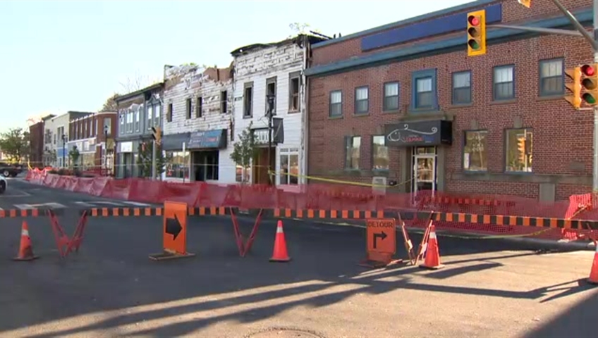 The fire in downtown Bridgewater, N.S. damaged several buildings.