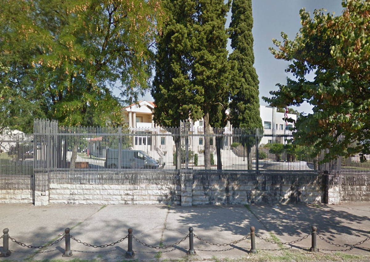  U.S. Embassy in Podgorica, the capital of Montenegro.