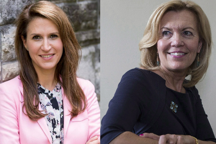 Caroline Mulroney (left) is preparing to launch her Ontario PC Party leadership bid while Christine Elliott (right) confirmed Thursday afternoon she is entering the race.