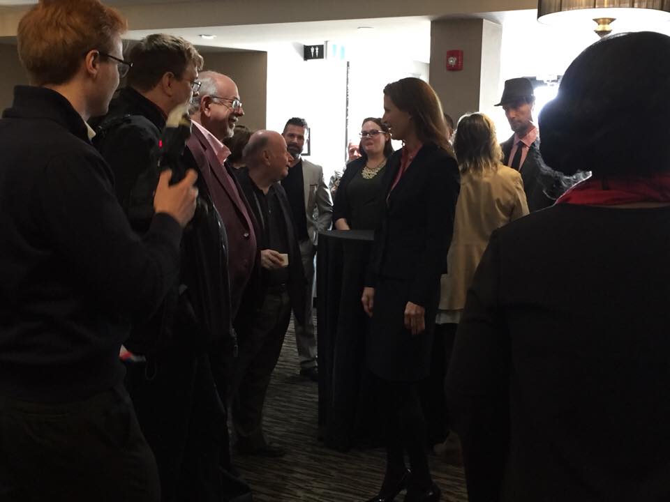 Caroline Mulroney brings PC party leadership bid to Hamilton - image