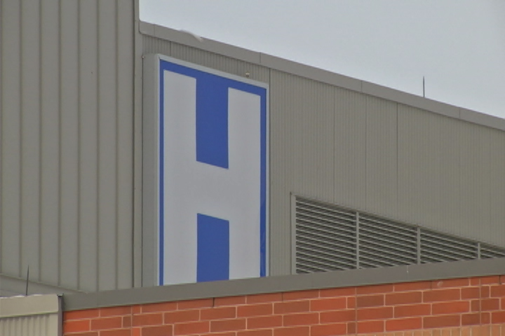 Police seek a suspect after a man walked into Northumberland Hills Hospital in Cobourg with multiple stab wounds on Wednesday morning.