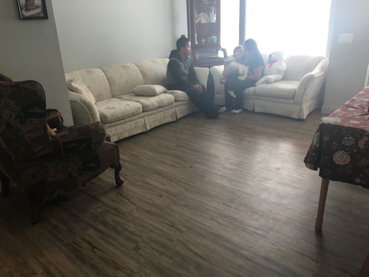 Hsar Keelar and her family moved into one of the suites on Dec. 22.