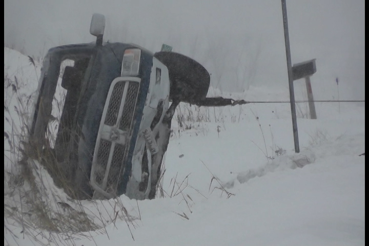 Rollover near Norwood sends three to hospital - image