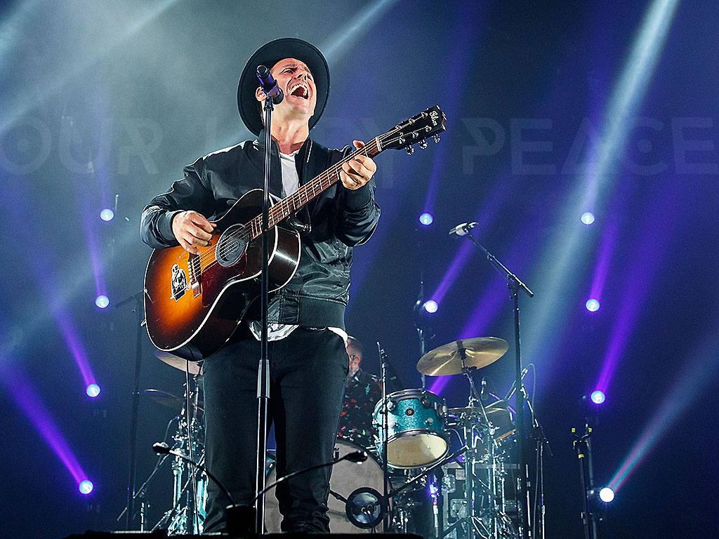 Raine Maida of Our Lady Peace performs onstage at Abbotsford Entertainment and Sports Centre on October 15, 2016 in Abbotsford, BC.