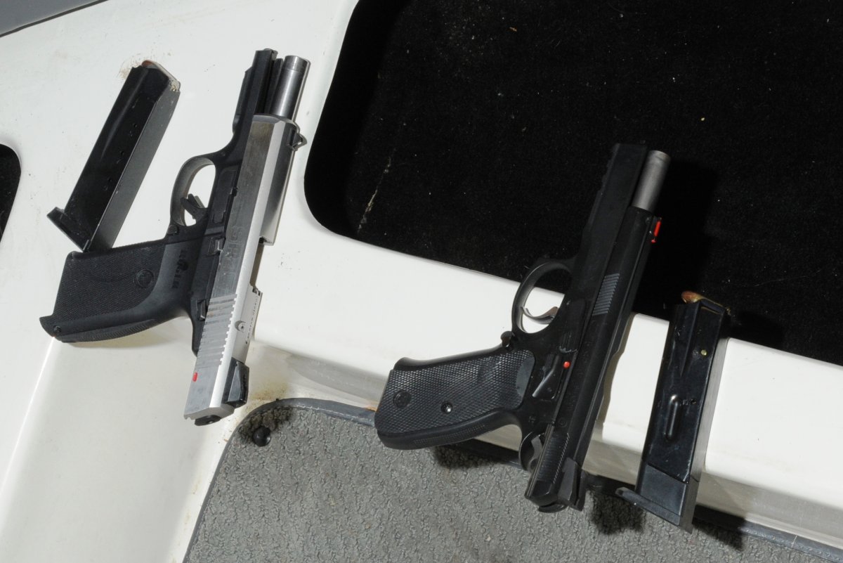 Surrey RCMP say thousands of dollars worth of allegedly stolen guns, drugs, and property  was seized after executing a warrant in Abbotsford in January.