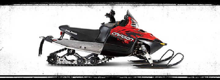 The two men disappeared while riding a snowmobile similar to this one. Saturday February 9, 2018.