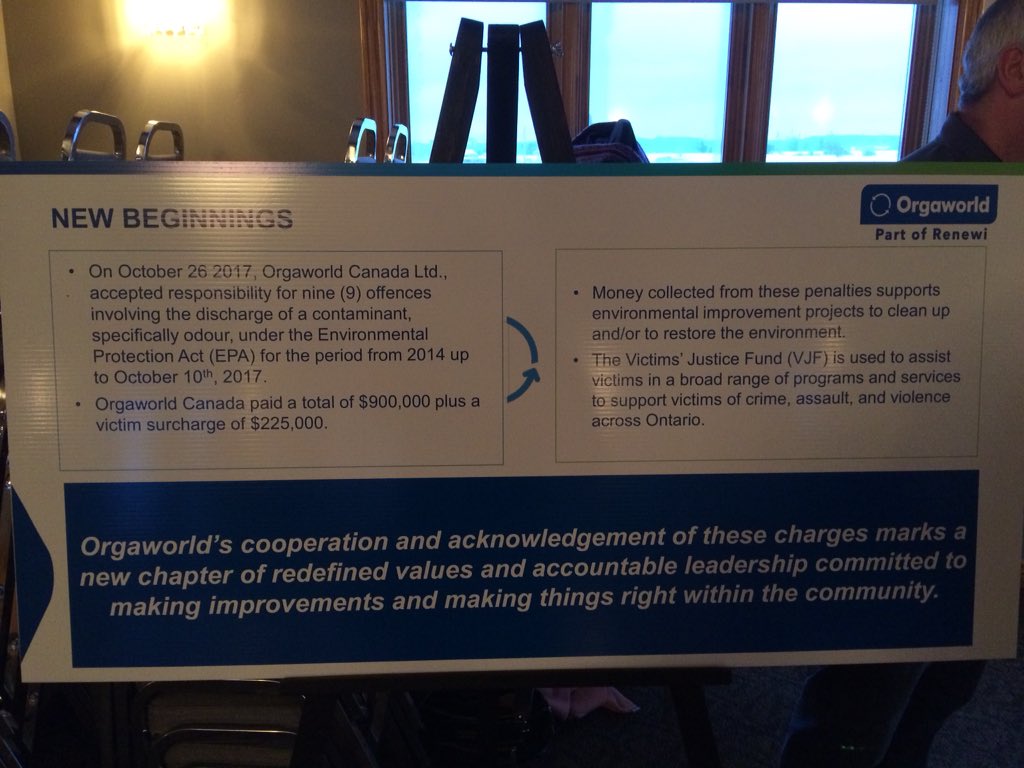 Orgaworld plans to move forward and correct the charges that were laid against them, which can be seen on this board.