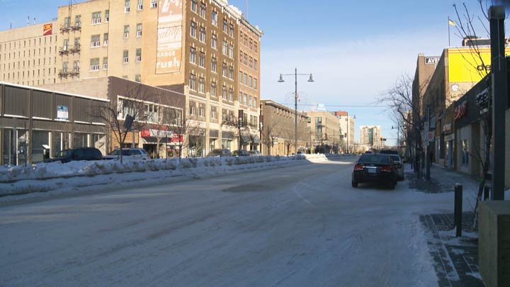 Saskatoon police say a passerby noticed a deceased woman in the 200-block of 3rd Avenue South on Feb. 1, 2018.