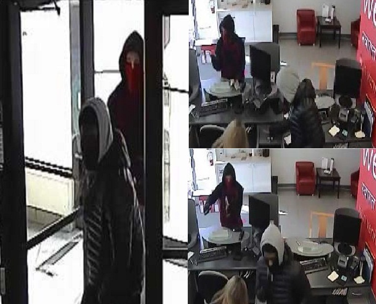 Waterloo Regional Police released surveillance photos of Thursday's armed bank robbery in Kitchener.